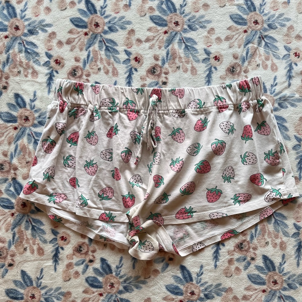 Strawberry pajama shorts from Australia